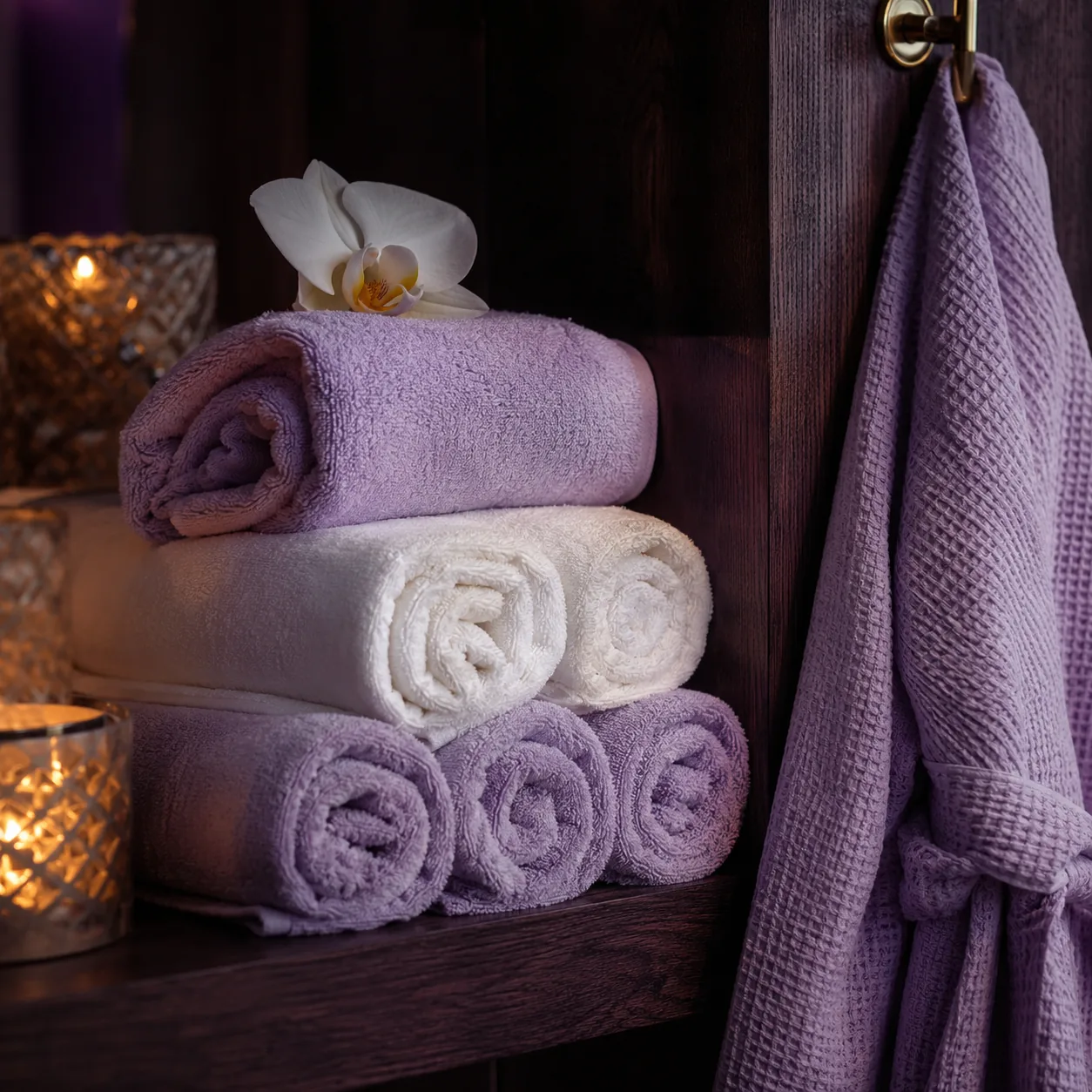 Havlu ve bornoz seti — Lila Spa, Şişli misafirlerine hizmet veren salon